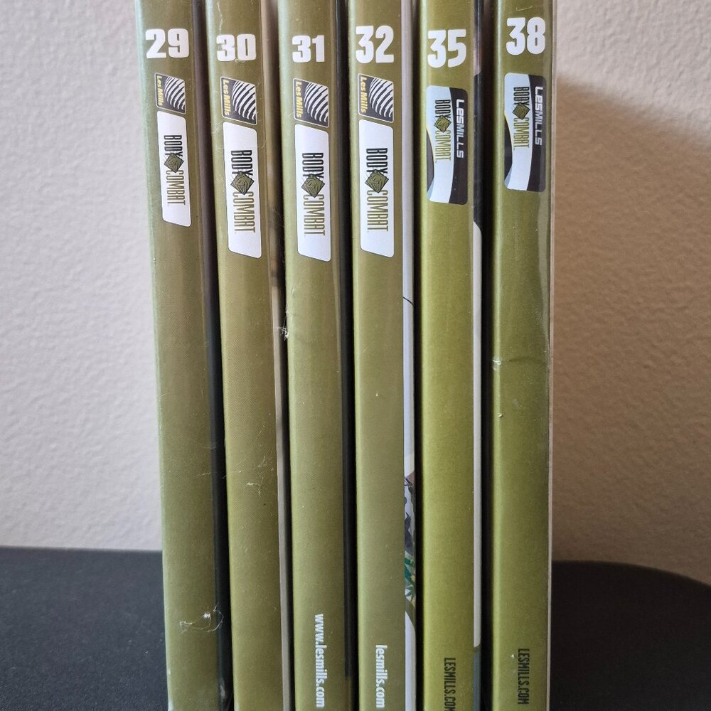Les Mills Body Combat Instructor CD DVD Sets 29,30,31,32, 35 and 38